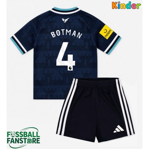 Newcastle United Sven Botman #4 Replik Auswärtstrikot Kinder 2026-27 Kurzarm (+ Kurze Hosen)